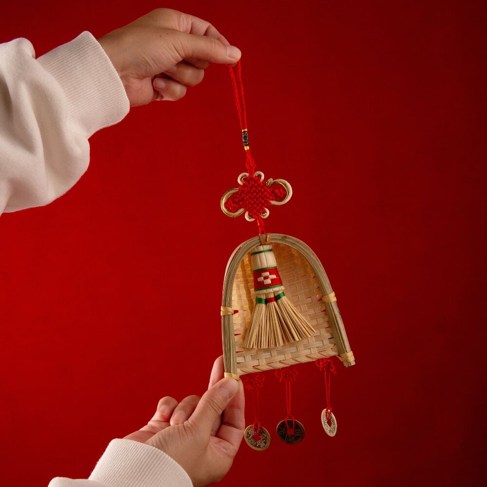 Handmade Handicrafts Pendant Small Broom with Dustpan, Room Decor |Housewarming